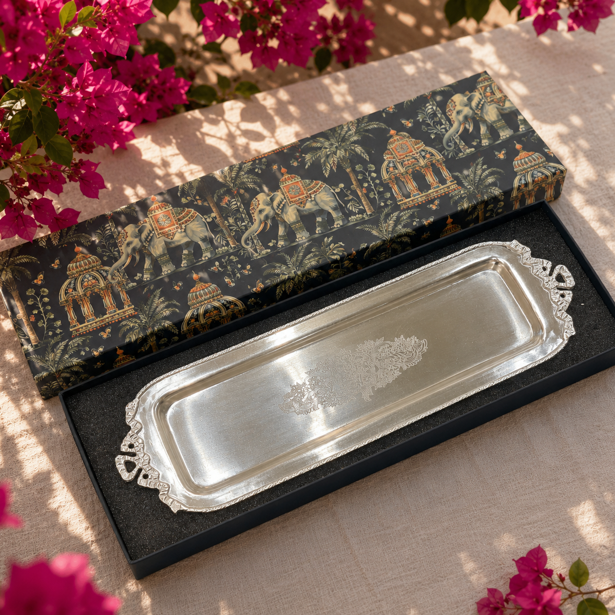 AMANBAGH MATT SILVER TRAY
