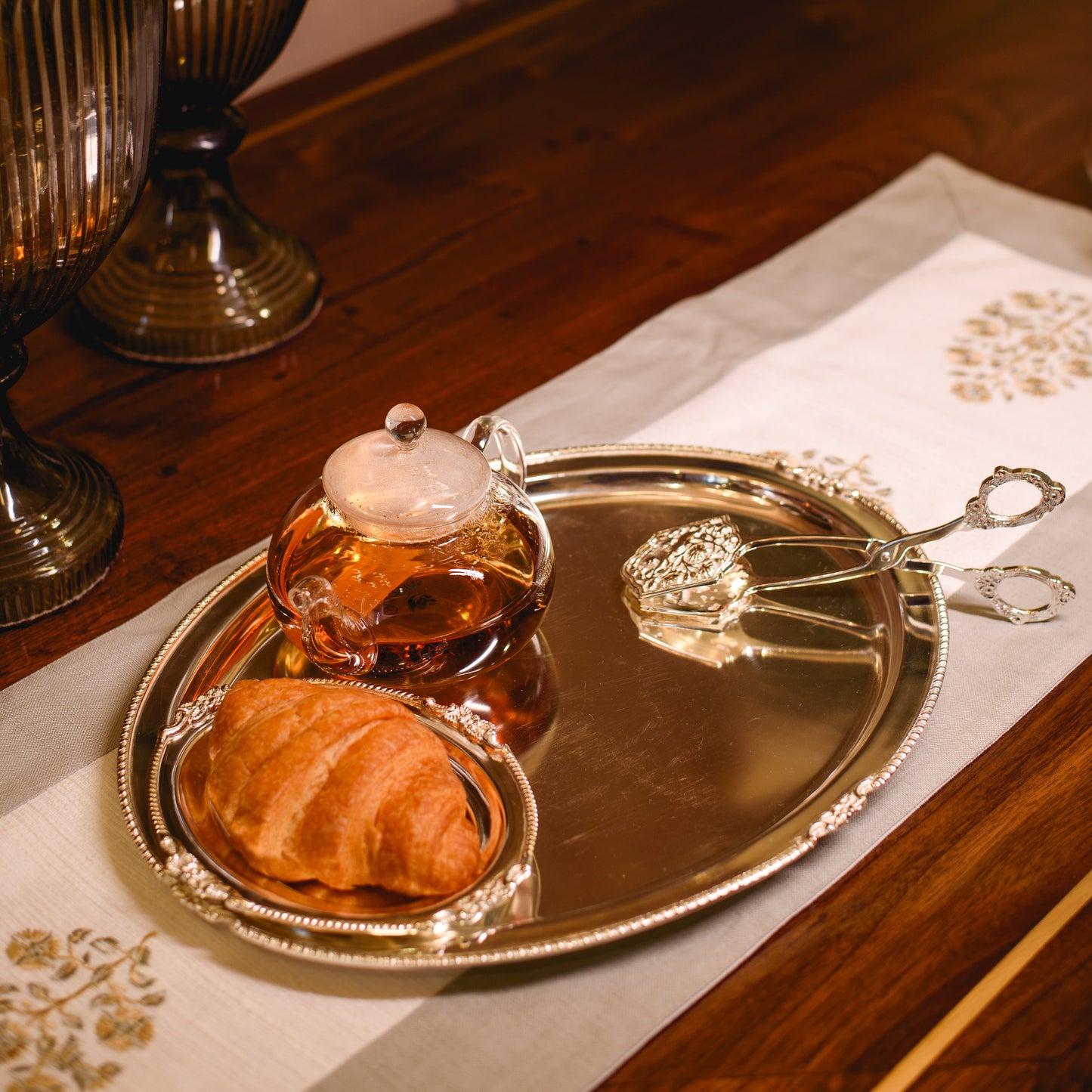 SILVER PLATED OVAL TRAY