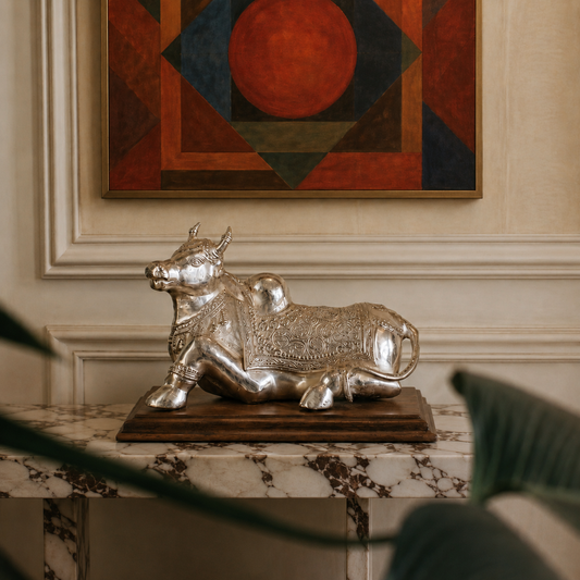 LIMITED EDITION: SILVER PLATED NANDI (LARGE)