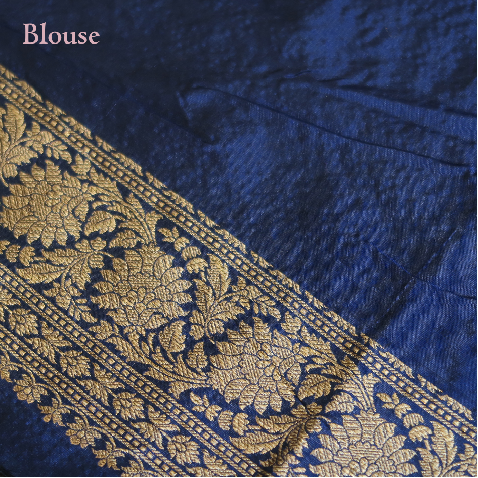 BLUE SAPPHIRE PURE BANARASI SAREE