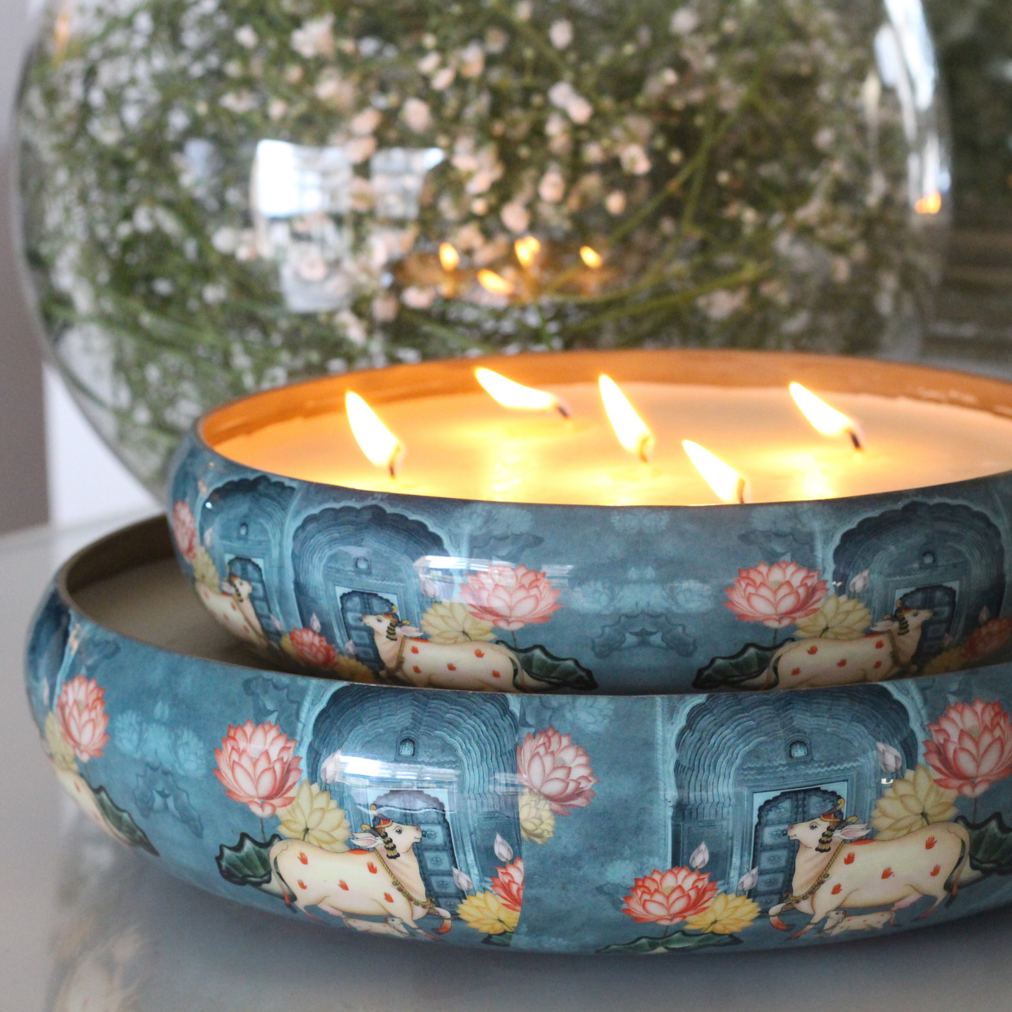PICHWAI CANDLE URLI (8")