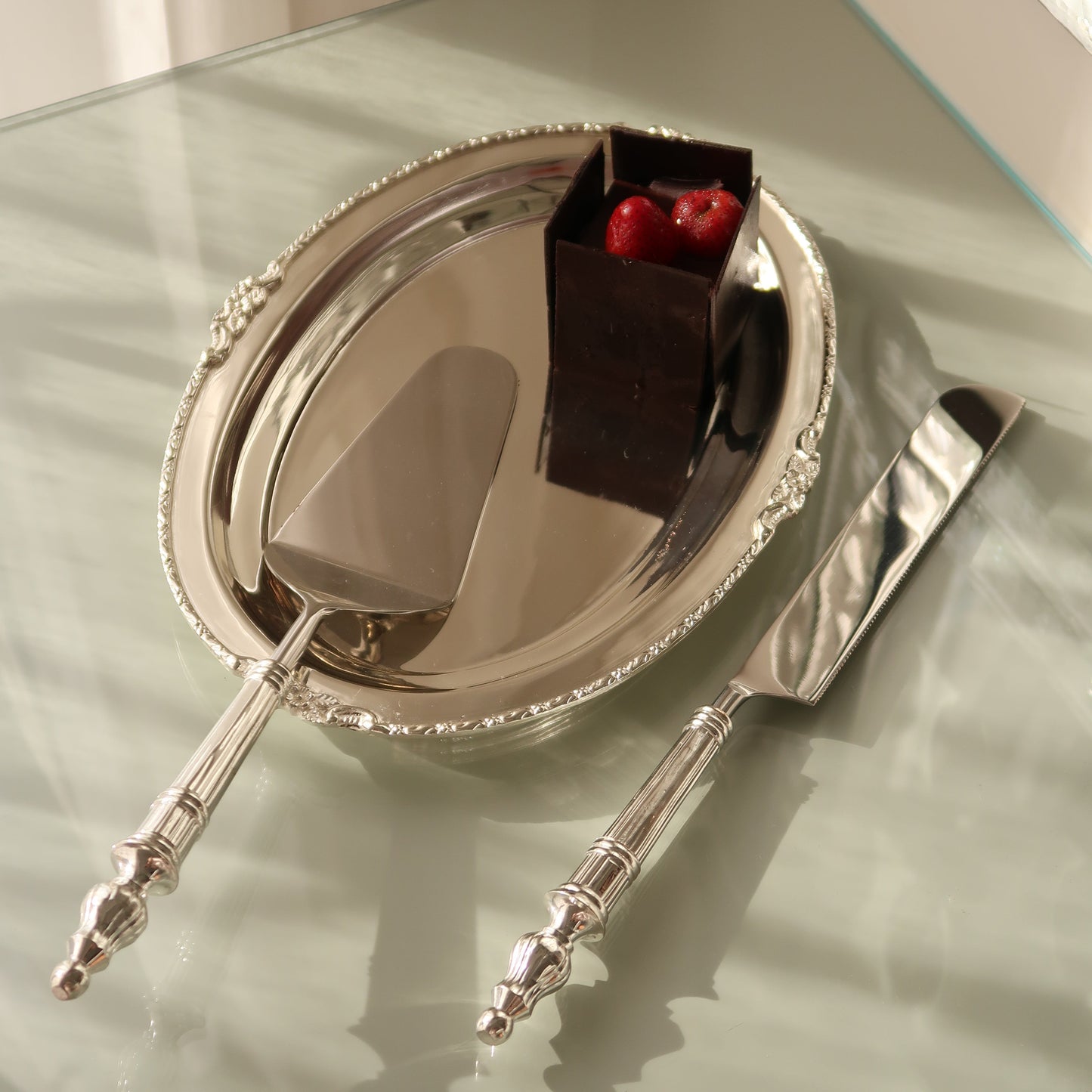 SILVER PLATED OVAL TRAY