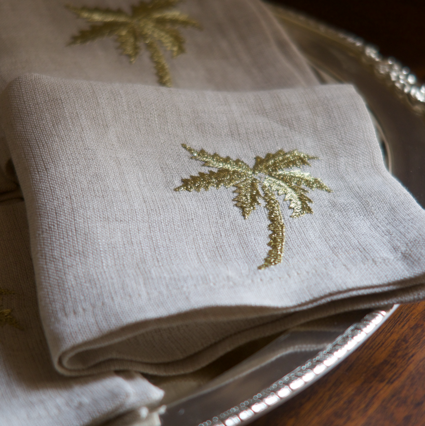 PALM TREE COCKTAIL NAPKIN (SET OF 6)