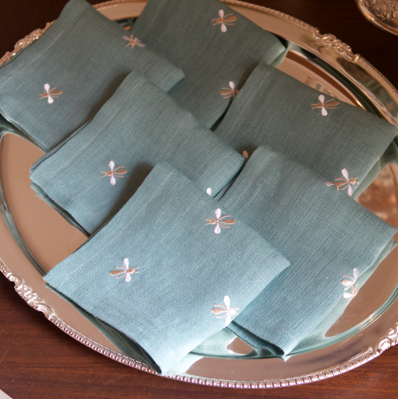 BUMBLE-BEE COCKTAIL NAPKINS (SET OF 6)