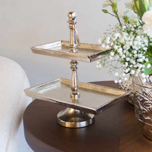 2-TIER DESSERT STAND