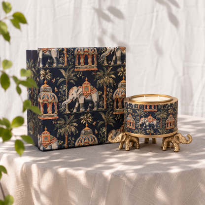 RAJVILLAS CANDLE 2.0 WITH ELEPHANT STAND