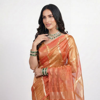 INAARA SOFT TISSUE-SILK SAREE