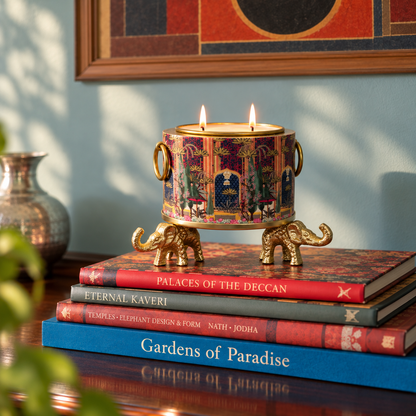 MEHFIL CANDLE 2.0 WITH ELEPHANT STAND