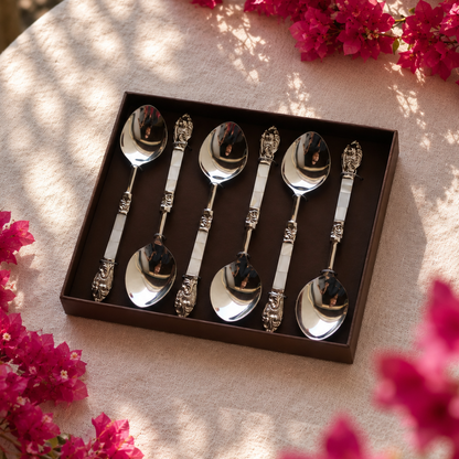 MOTHER OF PEARL DINNER SPOONS (SET OF 6)