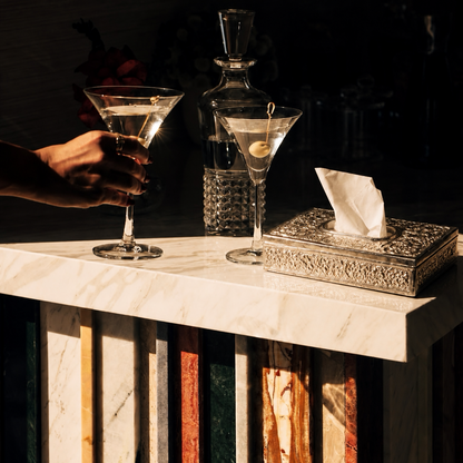 SILVER TISSUE BOX