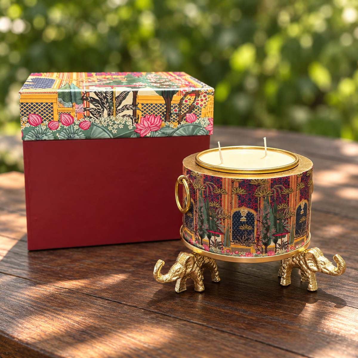 MEHFIL CANDLE 2.0 WITH ELEPHANT STAND