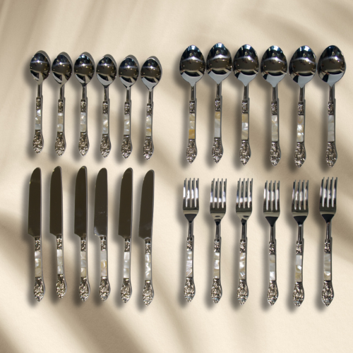 MOTHER OF PEARL CUTLERY SET OF 24