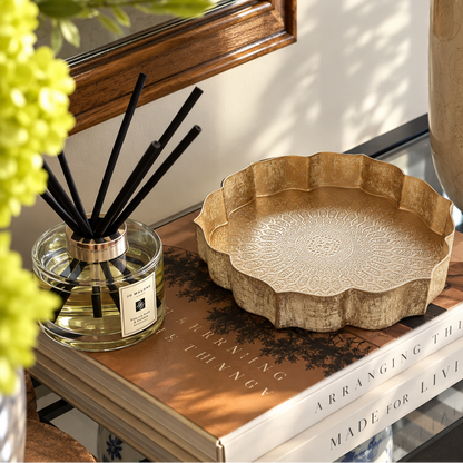 LOTUS TRAY (SET OF 3) (DISTRESSED)