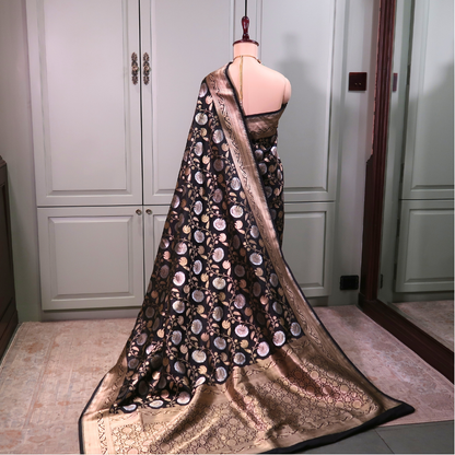 TWILIGHT ZARI PURE BANARASI SAREE