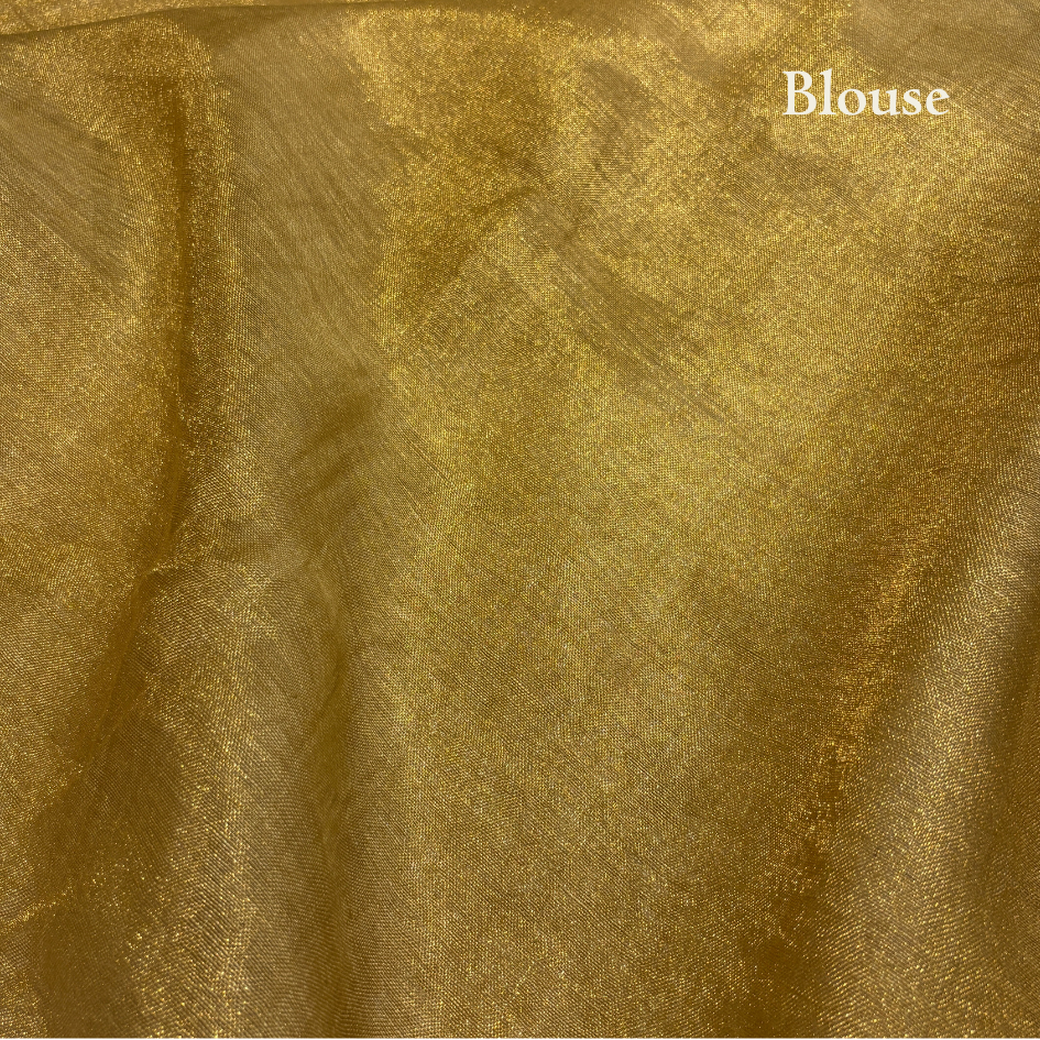 LIQUID GOLD LINEN-TISSUE SAREE