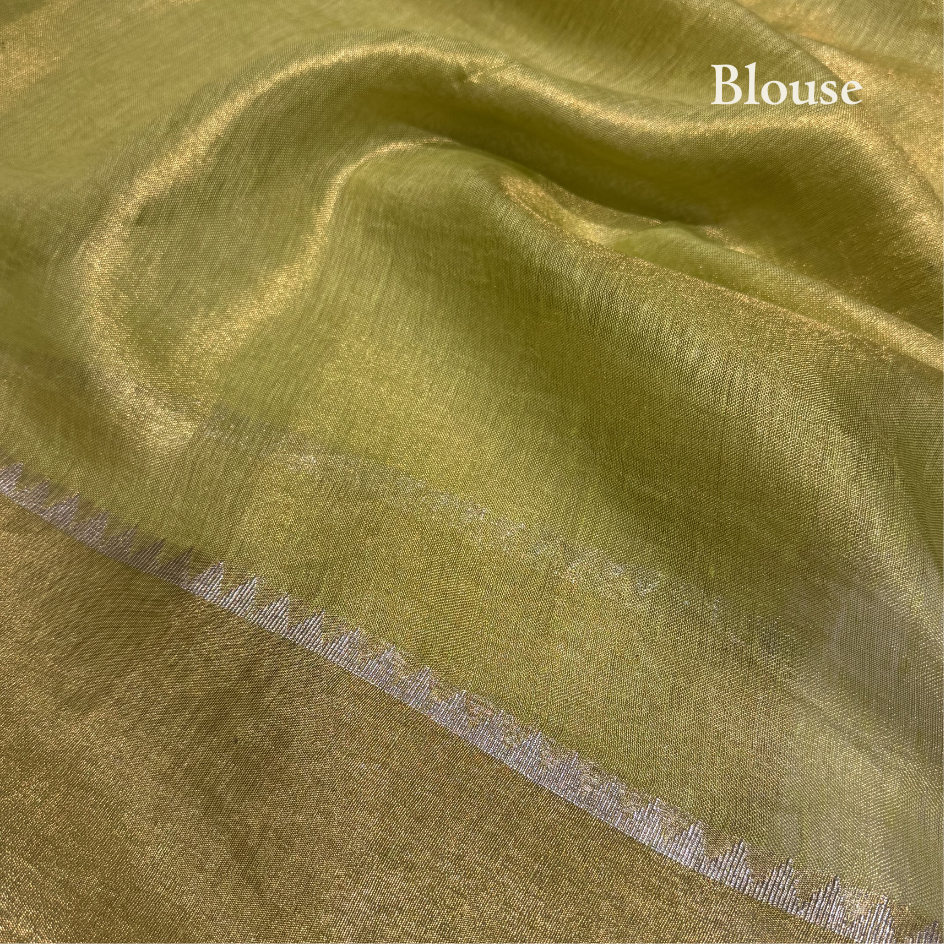 RAW MANGO LINEN-TISSUE SAREE