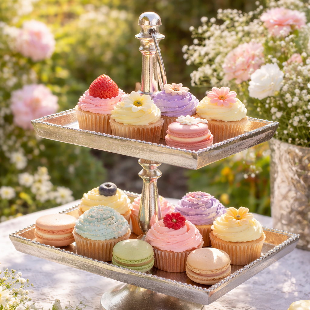 2-TIER DESSERT STAND