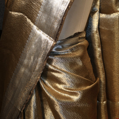 SILVER-GOLD PURE TISSUE SAREE