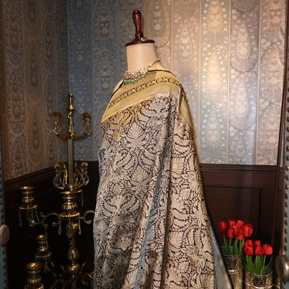 BLACK ROSE PURE BANARASI SAREE