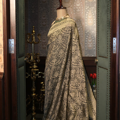 BLACK ROSE PURE BANARASI SAREE