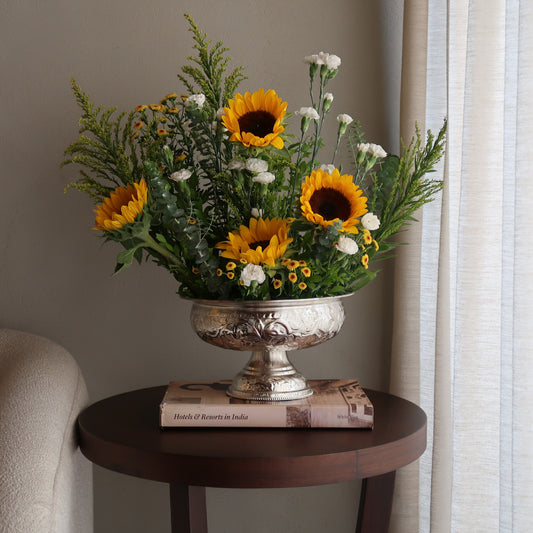 MYRA SILVER-PLATED VASE