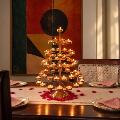 ANCIENT TEMPLE TEALIGHT TOWER
