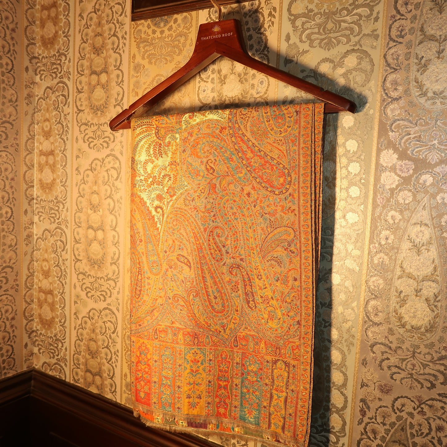LIQUID GOLD: MEHR SHAWL (CREAM BEIGE)