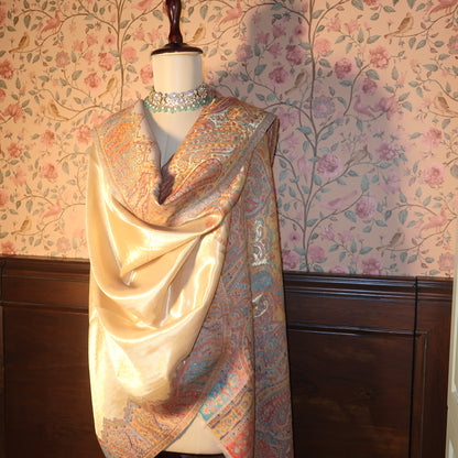 LIQUID GOLD: MEHR SHAWL (CREAM BEIGE)