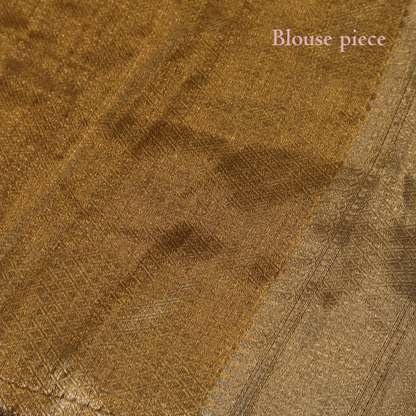SILVER-GOLD PURE TISSUE SAREE