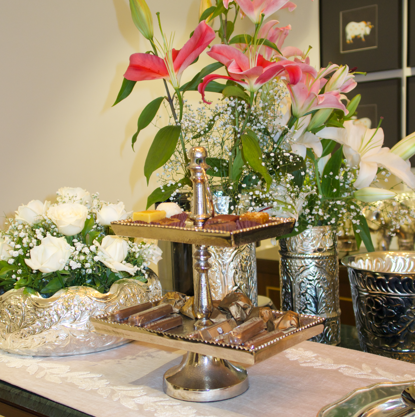 2-TIER DESSERT STAND