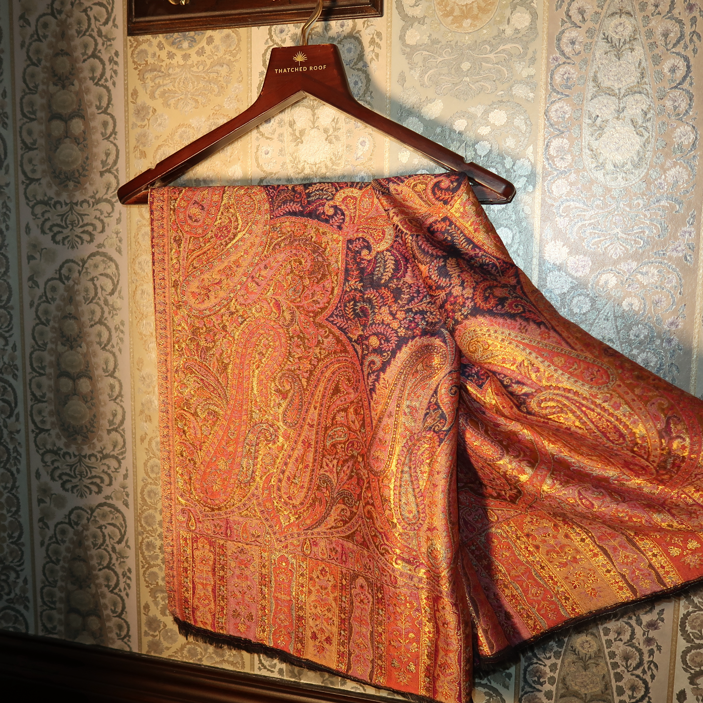 LIQUID GOLD: MEHR SHAWL (MIDNIGHT BLUE)