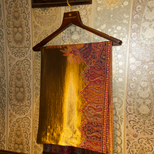 LIQUID GOLD: MEHR SHAWL (MIDNIGHT BLUE)