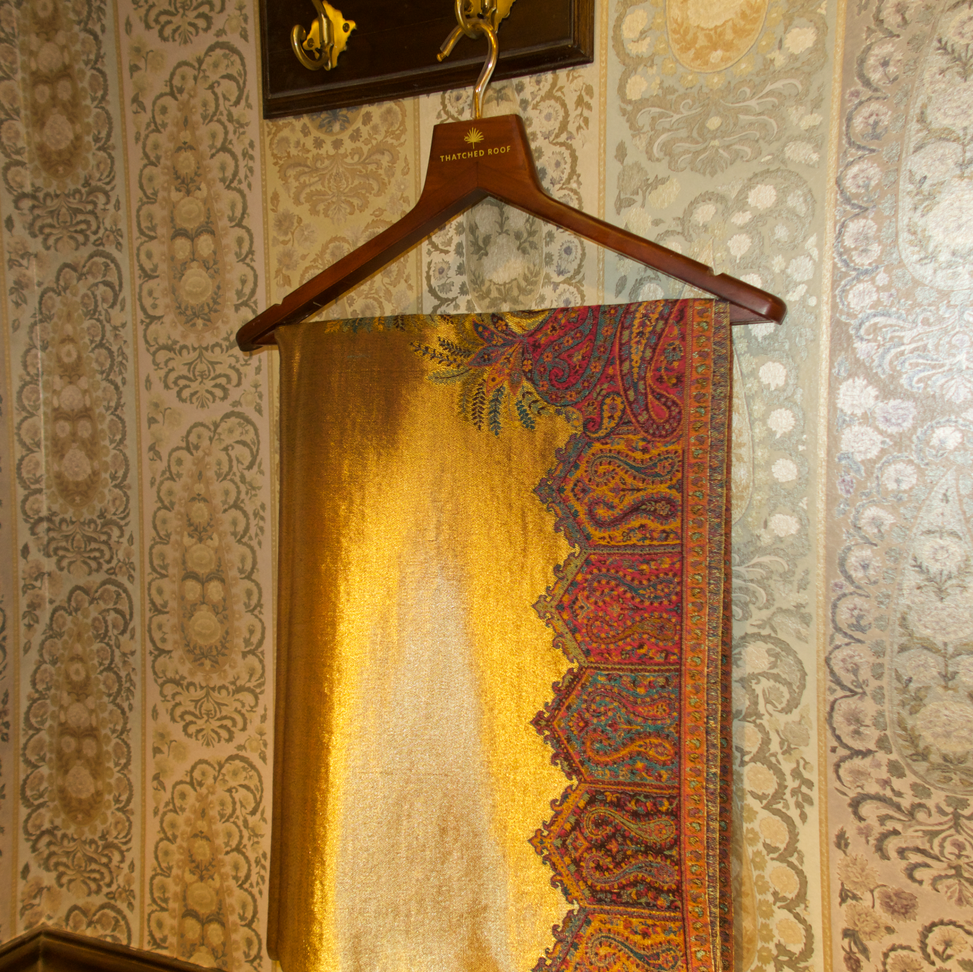 LIQUID GOLD: MEHR SHAWL (RANI PINK)