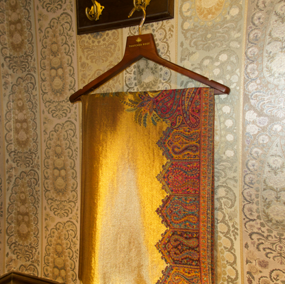 LIQUID GOLD: MEHR SHAWL (RANI PINK)