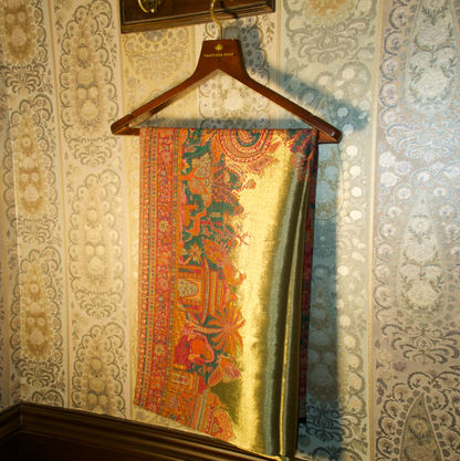 LIQUID GOLD: NAZAQAT SHAWL (EMERALD GREEN)