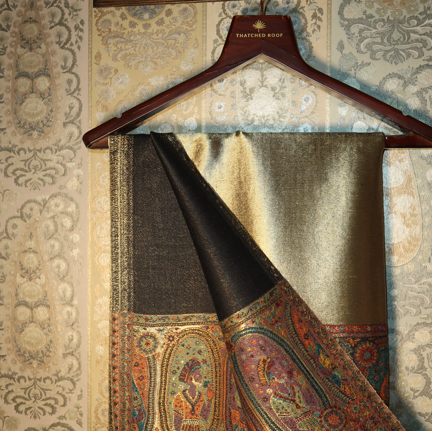 LIQUID GOLD: PERSIA SHAWL (BLACK)