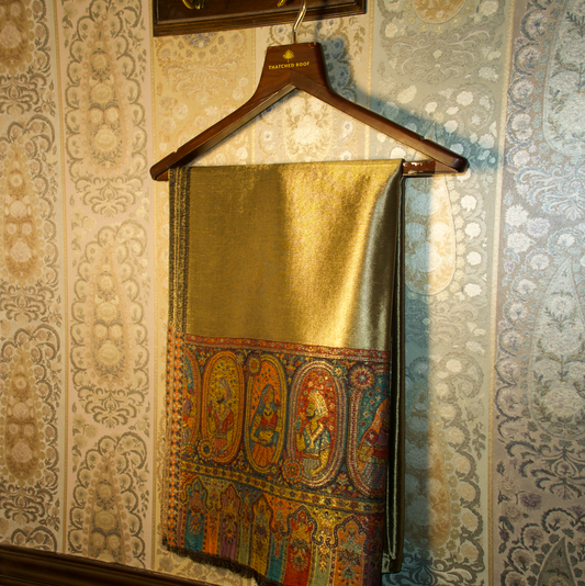 LIQUID GOLD: PERSIA SHAWL (ROYAL RED)