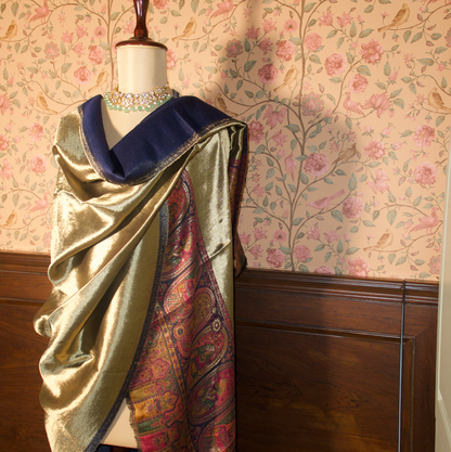 LIQUID GOLD: PERSIA SHAWL (NAVY BLUE)