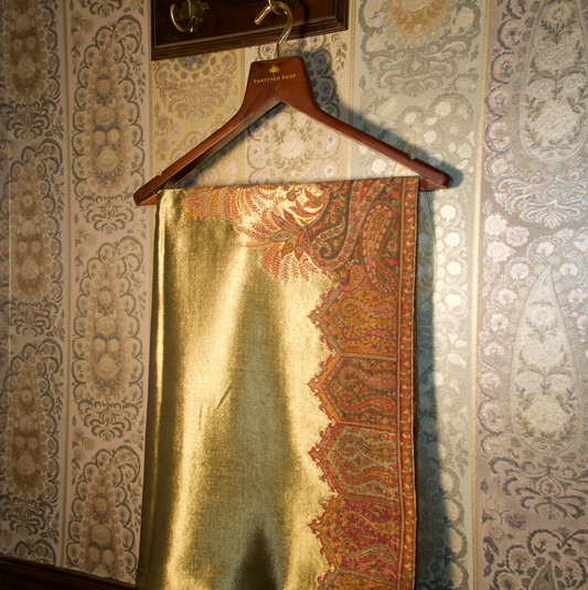 LIQUID GOLD: MEHR SHAWL (GREEN)