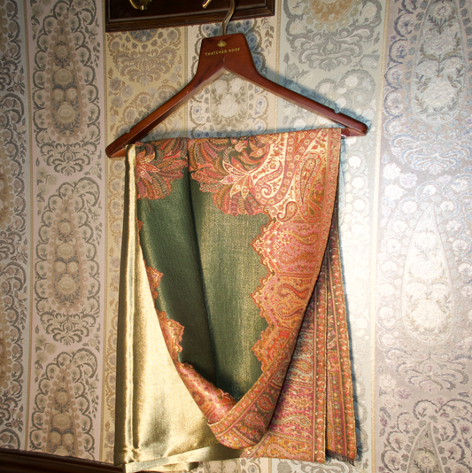 LIQUID GOLD: MEHR SHAWL (GREEN)
