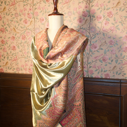 LIQUID GOLD: MEHR SHAWL (GREEN)