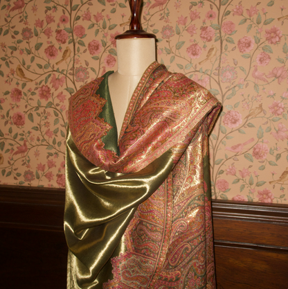 LIQUID GOLD: MEHR SHAWL (GREEN)