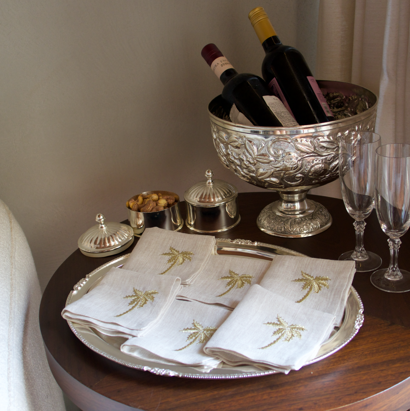 PALM TREE COCKTAIL NAPKIN (SET OF 6)