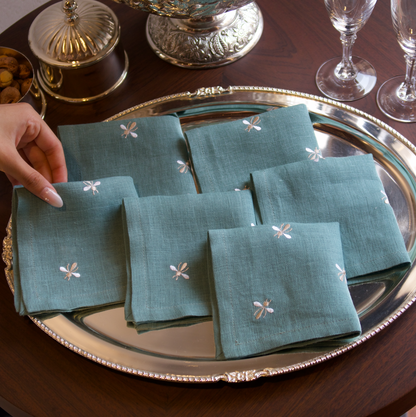 BUMBLE-BEE COCKTAIL NAPKINS (SET OF 6)