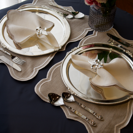 IVORY WHITE TABLE MATS (SET OF 6)