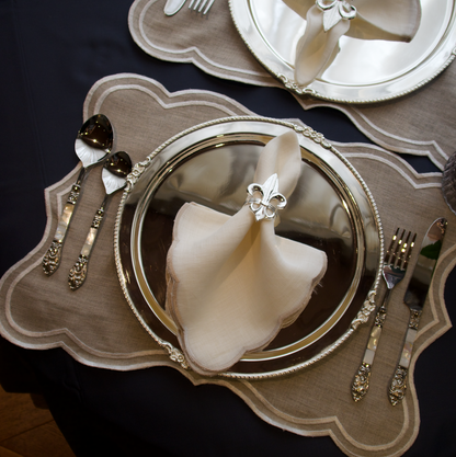 IVORY WHITE TABLE MATS (SET OF 6)