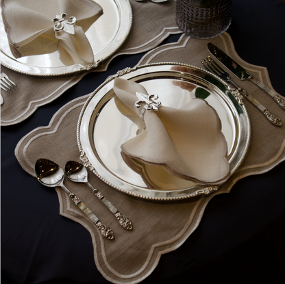 IVORY WHITE TABLE MATS (SET OF 6)