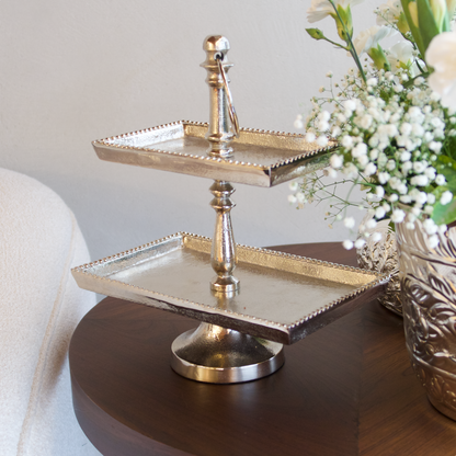 2-TIER DESSERT STAND