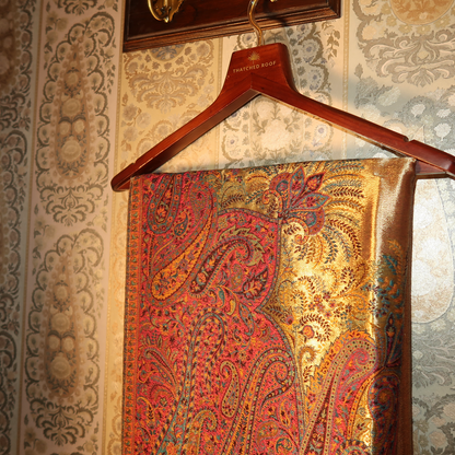 LIQUID GOLD: MEHR SHAWL (RANI PINK)