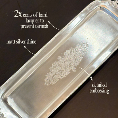 AMANBAGH MATT SILVER TRAY